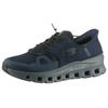 Slip-On Sneaker SKECHERS "GLIDE-STEP PRO", Herren, Gr. 45, blau (navy, dunkelgrau), Textil, sportlich, Schuhe, Laufschuh, Trainingsschuh mit flexibler Traktionslaufsohle