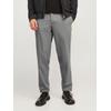 Chinohose JACK & JONES "JPSTACE LEO CHINO NOOS", Herren, Gr. 33, Länge 32, grau (grau melange), Web, Obermaterial: 76% Polyester, 17% Viskose, 7% Elasthan, meliert, modisch, slim fit, Hosen