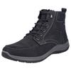 Winterboots RIEKER, Herren, Gr. 47, schwarz, Leder, Lederimitat, casual, Schuhe, Outdoorschuh, Schnürboots, Stiefelette mit riekerTEX-Membran