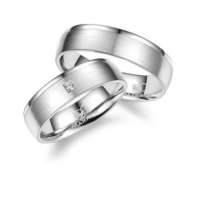 Trauring MARRYA "Silber Ringe Trauringe Eheringe Partnerringe" Gr. 56, silber (herren ring, silber), Fingerringe, Damen,