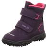 Winterstiefel SUPERFIT "HUSKY WMS: Mittel", Kinder, Gr. 32, lila (lila, pink), Textil, sportlich, Schuhe, Snowboots mit wärmendem Textilfutter, Größenschablone zum Download