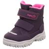 Winterboots SUPERFIT "HUSKY1 WMS: mittel", Kinder, Gr. 25, lila (lila, pink), Textil, casual, Schuhe, Snowboots mit wasserdichtem SYMPATEX, Größenschablone zum Download