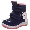 Winterboots SUPERFIT "ICEBIRD WMS: Weit", Kinder, Gr. 30, bunt (dunkelblau, rosa einhorn), Veloursleder, Polyurethan, Polyester, Nappaleder, modisch, Schuhe, Snowboots mit Einhorn Motiv, Größenschablone zum Download