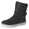 Winterboots RICOSTA "Nanuk WMS: normal", Kinder, Gr. 31, schwarz, Leder, casual, Schuhe, Schlupfboot, Snowboots mit Warmfutter