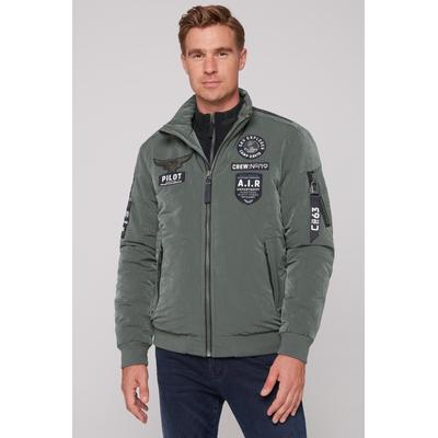 Winterjacke CAMP DAVID Gr. L, grün (khale green) Herren Jacken mit Ärmeltasche