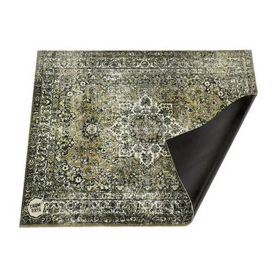 Drum N Base Vintage Persian-Style Stage Rug (4.3 x 2.9', Green) VP130-GRN