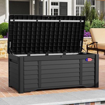 120 Gallons Water Resistant Lockable Deck Box