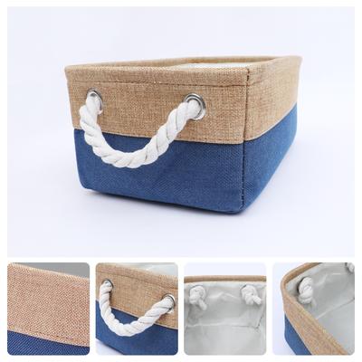 Collapsible Storage Basket Bin with Handle, Fabric Storage Cube for Shelves Closet Organizing Clothes Books
