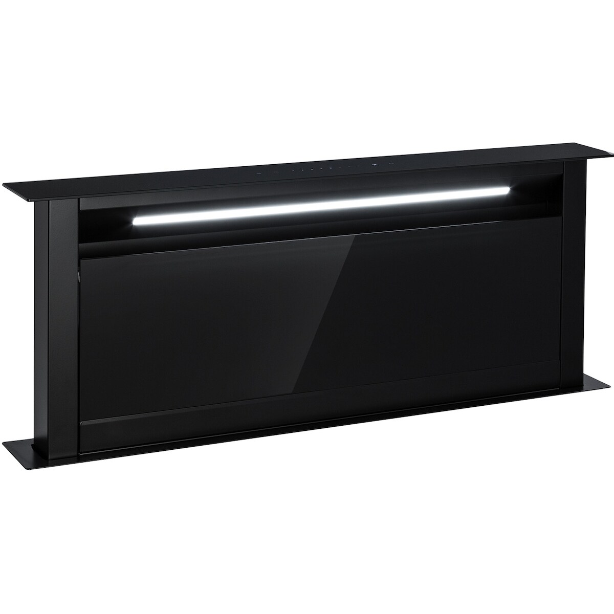 Klarstein Royal Flush Eco Dunstabzugshaube 90 cm 714 m³/h A+ Schwarz Image