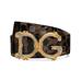 Dg Barocco Leather Belt - Brown - Dolce & Gabbana Belts