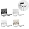 Bathroom Wall Mounted Hair Dryer Holder Hairdryer Storage Rack Self-adhesive Household Washroom