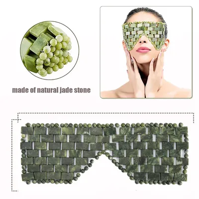 Natural Jade Face Eye Mask Hot/cold Stone Therapy Massage Tool Home Beauty SPA Salon Skincare Beauty