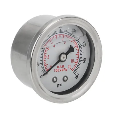 Oil Press Gauge for Auto Liquid Liquid 0-160 psi 1/8 NPT Tester Monitoring System Fuel Pressure Gauge Meter Universal