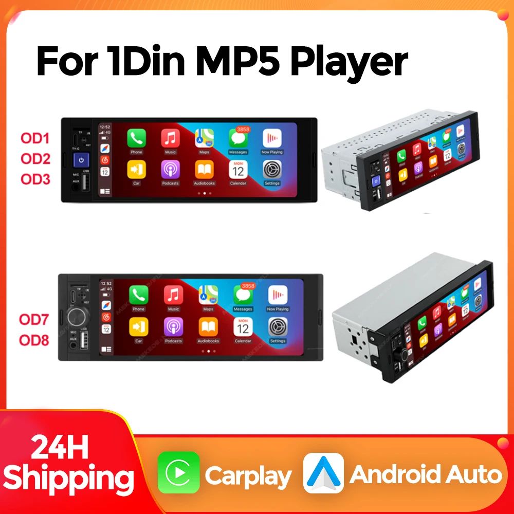 MEKEDE 1Din MP5 lecteur autoradio multimédia vidéo pour Hyundai VW Suzuki Chevrolet GMC Toyota BT Autoradio Carplay Android Auto