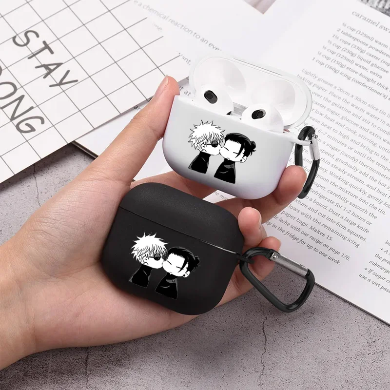 Q-Version Airpod-Hülle mit Anime-Muster, Kopfhörer-Abdeckung für AirPods 2, 3, Pro, 2. Generation, perfektes Geschenk für Teenager, Jungen und Mädchen Image
