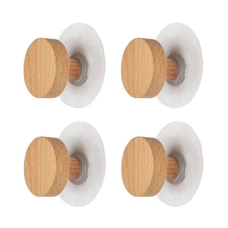 Holzhaken, geometrische Form, Holz-Wandhaken, Holz-Kleiderhaken, Kleiderbügel zum Aufhängen von Kleidung, Mützen, Schals und Handtüchern im Schlafzimmer