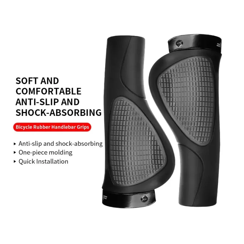 Ergonomische, stoßfeste Rennrad-Lenkergriffe, rutschfeste Silikon-MTB-Griffe, bequemer Fahrradlenker Image