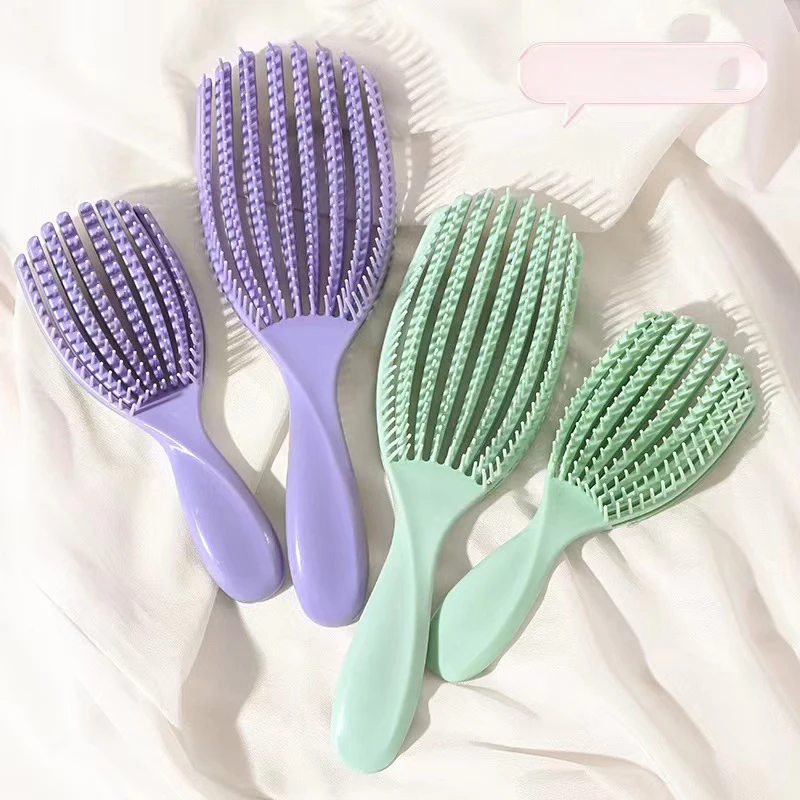 Entwirren Haar bürste Octopus Haar bürste rosa lila Massage lockige Haar bürste nasses Haar Kamm entwirren Bürste welliges dickes Haar