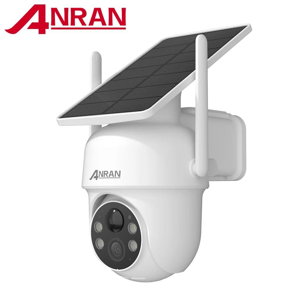 ANRAN Solarkamera 1/2 Stück 3/5 MP Outdoor 2,4G Wifi Überwachungskamera Batteriekameras Heimüberwachung Schutz PIR Menschenerkennung Image