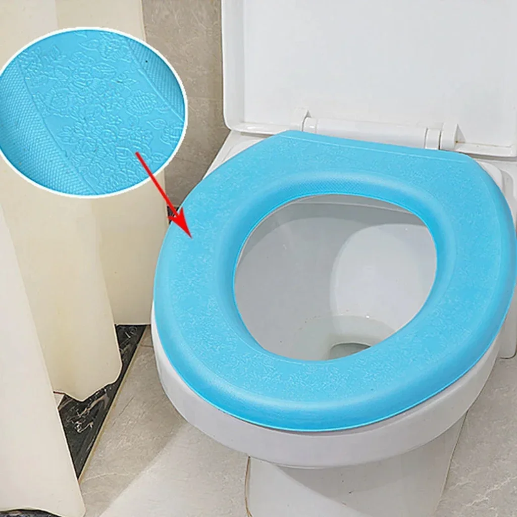 Wasserdicht Weiche Wc Sitz Abdeckung Badezimmer Waschbar Closes Matte Pad Kissen O-form Wc Sitz Bidet Wc Abdeckung Zubehör