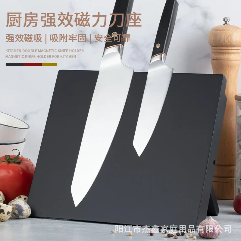 Magnet messer halter Holz schwarz Messer stehen Koch organisator Scheide Küchen zubehör versand kostenfrei Koch Gadgets Home Tool