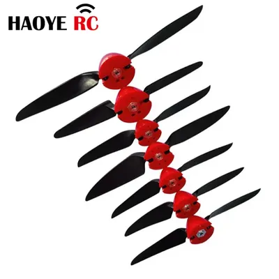 Haoye 2 Sets Faltpropeller 6 x 4 7,5 x 4 8 x 4,5 8 x 6 11 x 6 mit Spinnerabdeckung Motorwelle 2,3/3,0/3,17/4,0 mm RC Flugzeug Segelflugzeug Drohnen