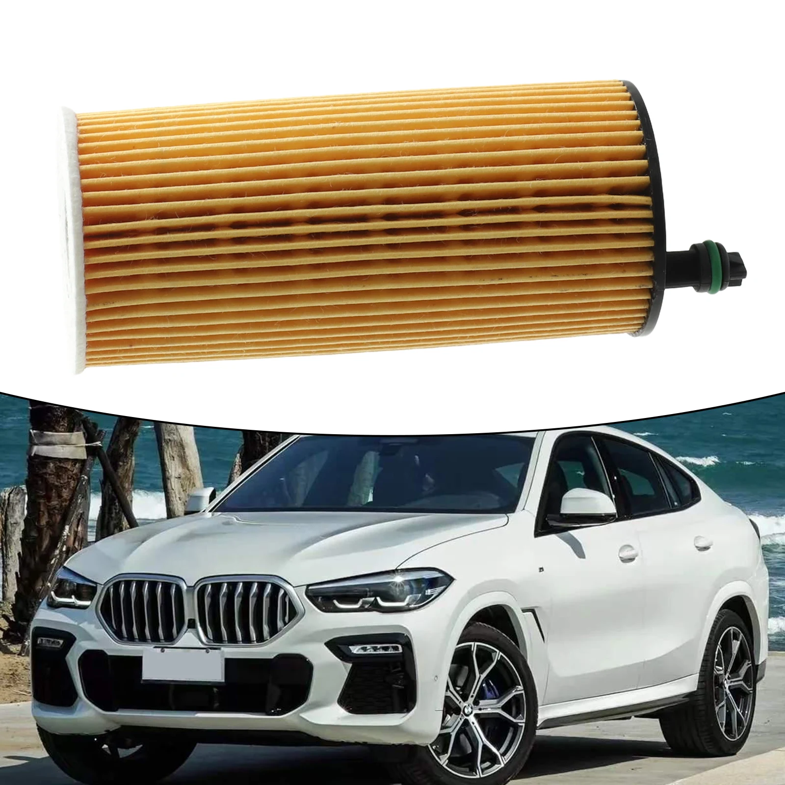 1 Stück Auto-Ölfilter-Set für BMW 1 2 3 4 5 6 X1 X3 X4 X6 F10 F20 F30 Diesel 11428507683 52 mm x 132 mm Verschleißteile, Autofilter Image
