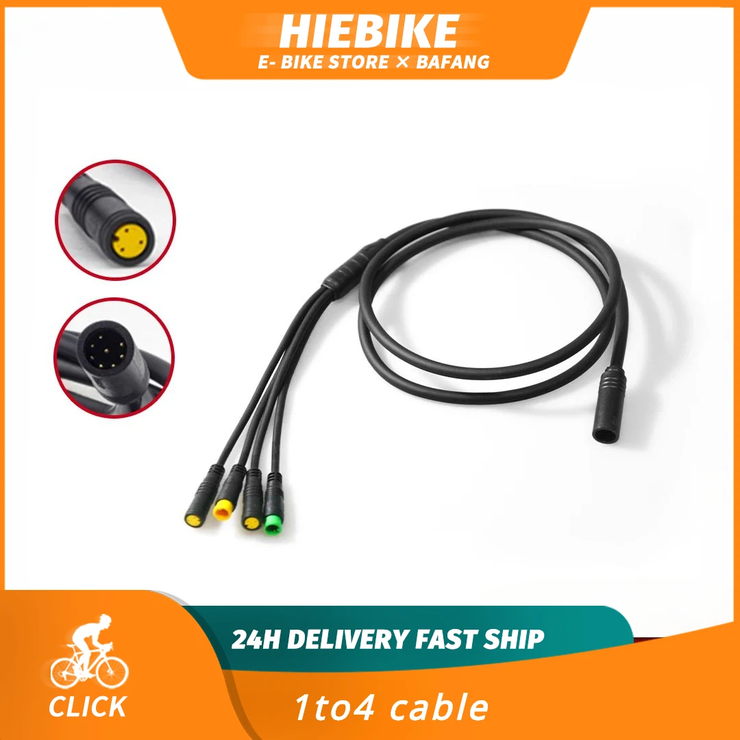 Ebike motor kabel 1 t4 für bafang mittleren motor bbs01 bbs02 bbshd mit display brems hebel und drossel klappe für 8fun motor Image