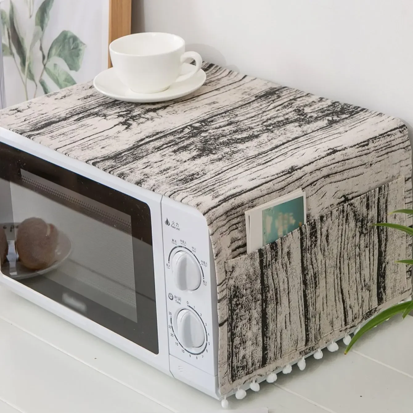 1 Stück – Mikrowellenherd-Abdeckung, einfache ölbeständige Abdeckung, staubdichte Abdeckung für Elektroherde, wasserdichte und ölbeständige Haushaltsofenabdeckung