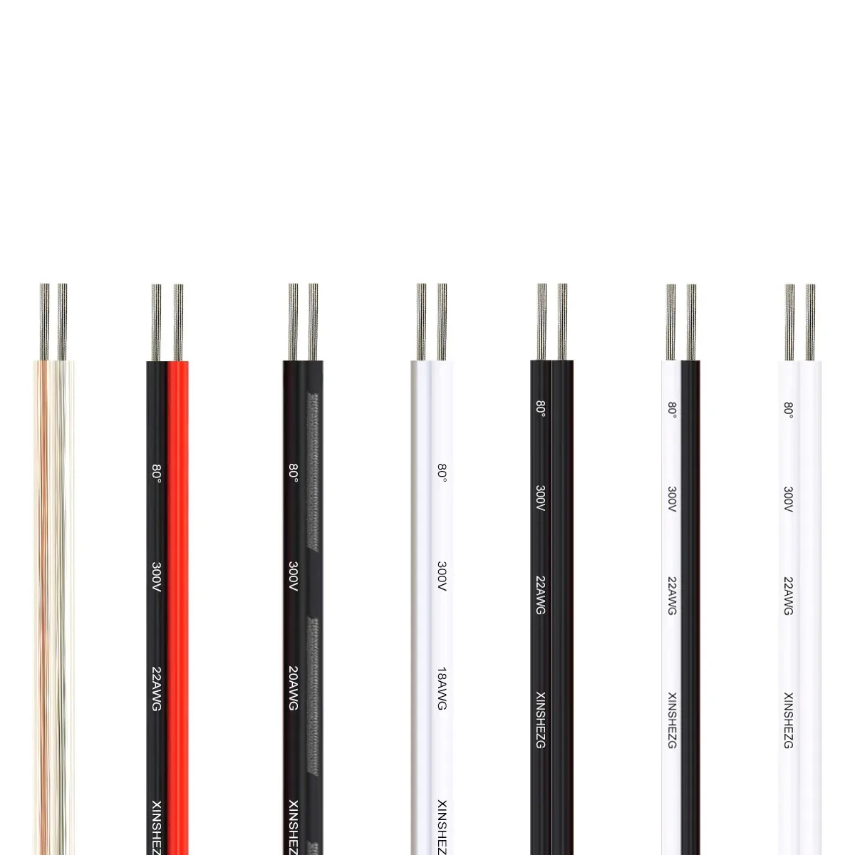5-100M 2-poliges Kabel Rot Schwarz 22 20 18AWG Elektrokabel 5V 12V LED-Kabel für LED-Streifen, Lampen, Glühbirnen, Beleuchtung, Automobil, DIY-Beleuchtung Image