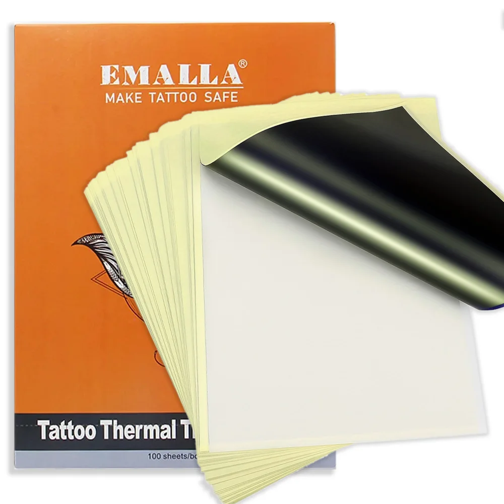 Tattoo Transfer papier A4 Größe Tattoo Schablonen papier 4 Schichten Thermo kopierpapier für Drucker Transfer maschine Tattoo Zubehör Image
