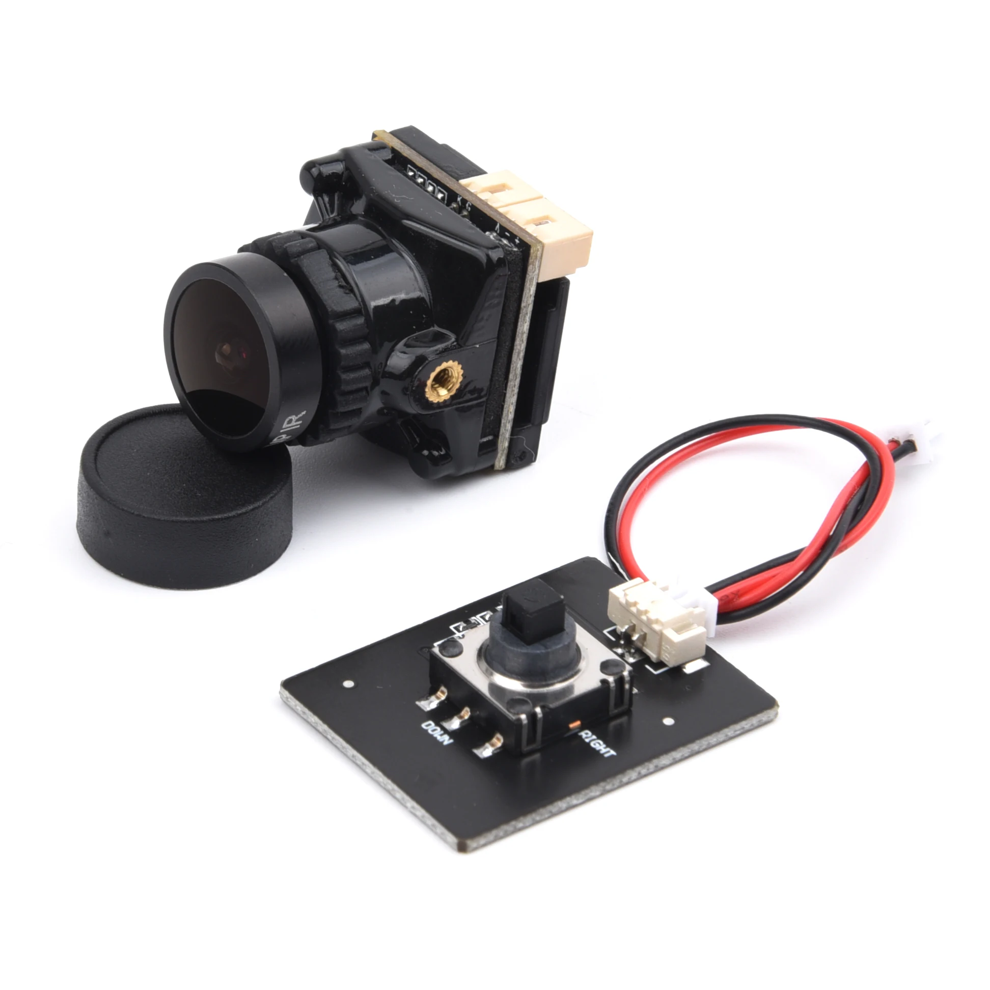 Mini FPV-Kamera 1800TVL 5MP 2,1mm 1/3 Zoll HDR-Sensor 19*19MM NTSC & PAL Umschaltbar für FPV-Drohnen DIY-Teile Image
