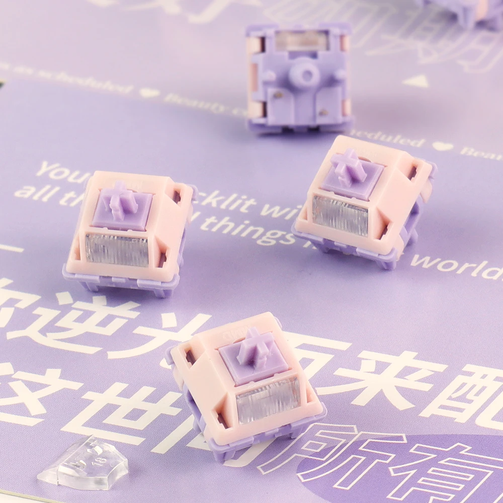 MMD Princess Switch V4 Linear RGB SMD 5pin 28g 38g 45g 48g 53g 62g für mechanische Tastatur PC PA66 LY HIFI LY Factory Pre Lubed Image