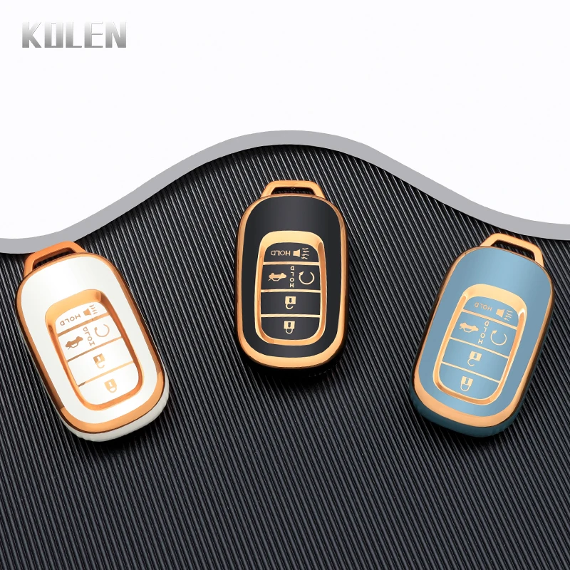 Mode TPU Auto Remote Key Cover Fall Shell Fob für Honda Civic Accord Pilot Crv CR-V befreit Vezel HRV Schlüssels chutz halter Image