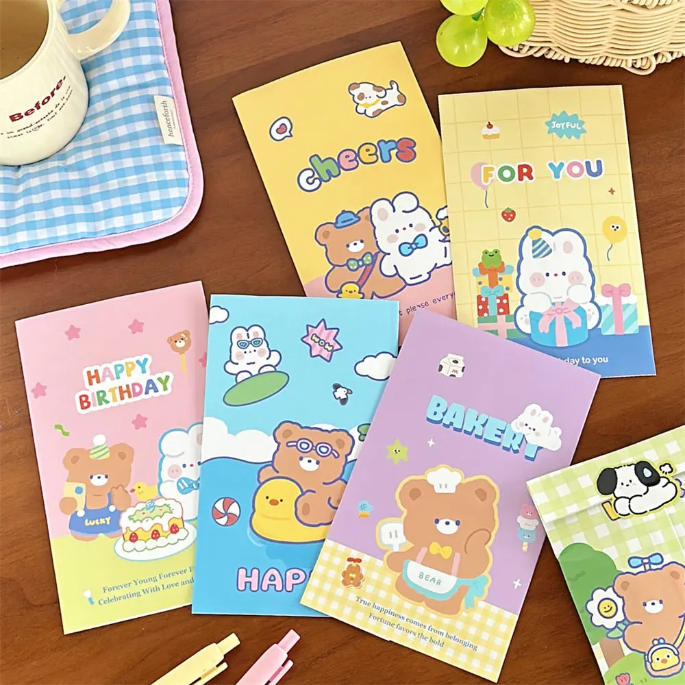 50/80 Stück multifunktionale niedliche beschichtete Papiertüte Backverpackungsbeutel Aufbewahrungstasche für kleine Gegenstände Geschenktüte Image