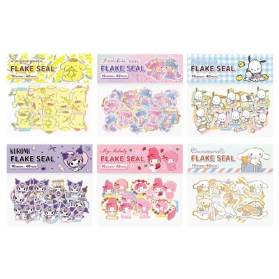 40 teile/satz Sanrio Aufkleber Kuromi Hallo Kitty Anime wasserdicht Graffiti Laptop Gepäck Melodie Gitarre Skateboard Graffiti Aufkleber Image