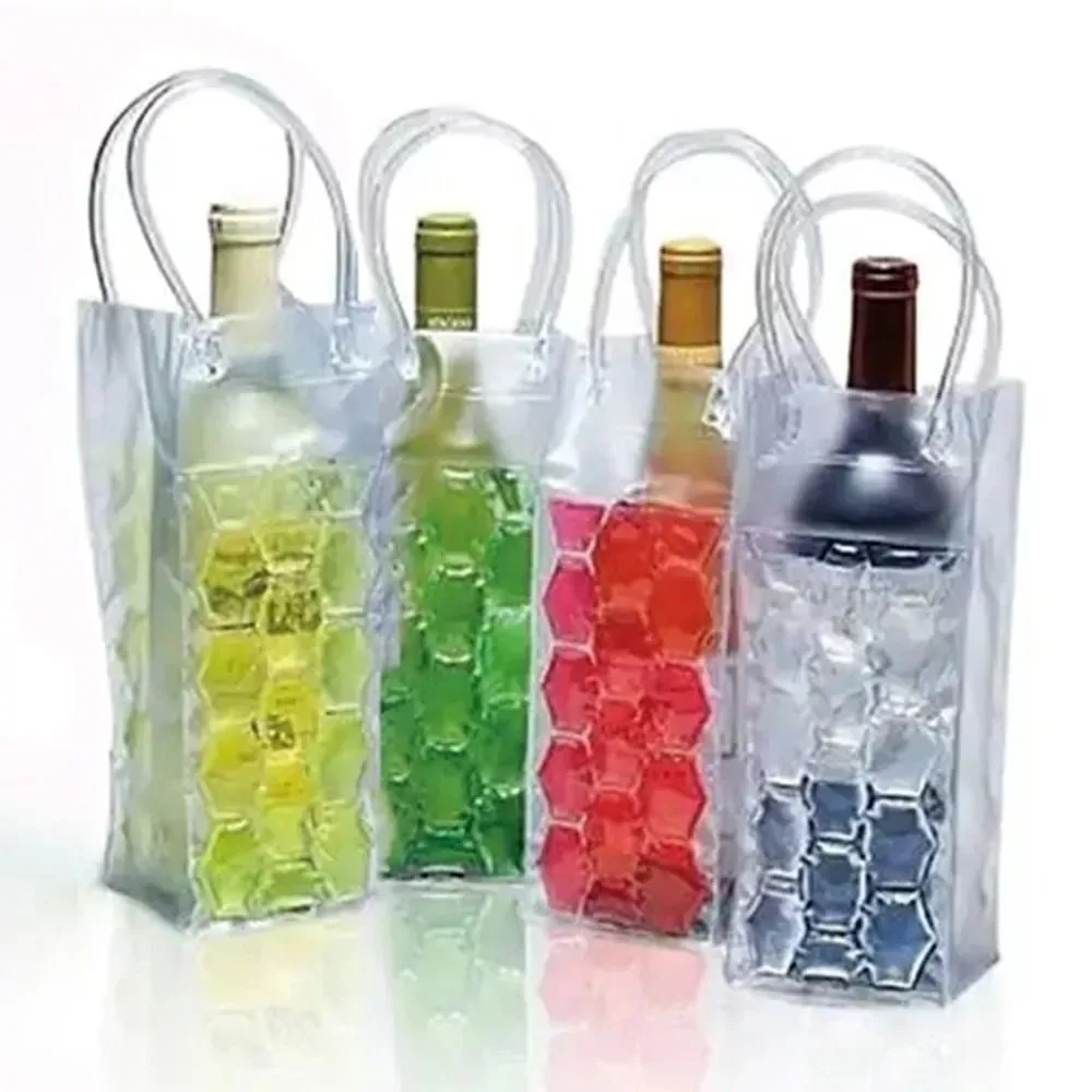 Tragbare Bier Eis Einkaufstasche isoliert Rotwein Handtasche im Freien Image