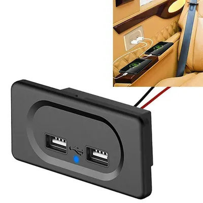 DC5V/3,1 A Dual USB Ports Ladegerät Buchse Für 12V Auto Boot Wohnmobil Caravan Dual USB Auto lade Automobil Modifikation USB