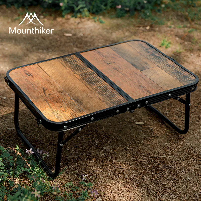 MOUNTAINHIKER Tragbarer Outdoor-Klapptisch, Camping-Tisch aus Aluminiumlegierung, stark belastbar, für Picknick, Camping, Angeltisch