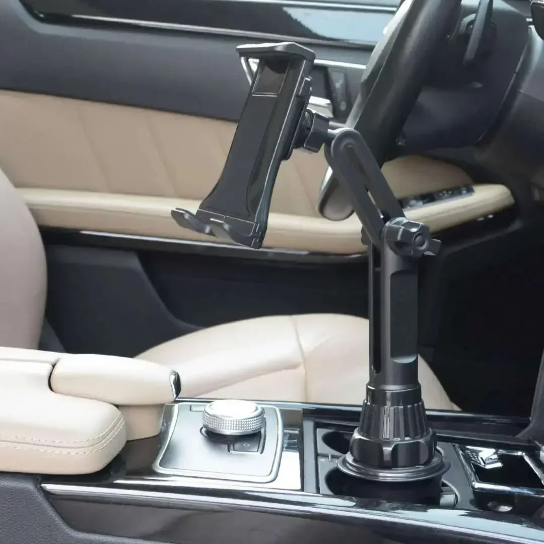Tablet-Getränkehalter, Auto, universeller Handyhalter 360° ° Verstellbare stabile Basis passend für IPad Pro New Air IPad Mini Samsung Image