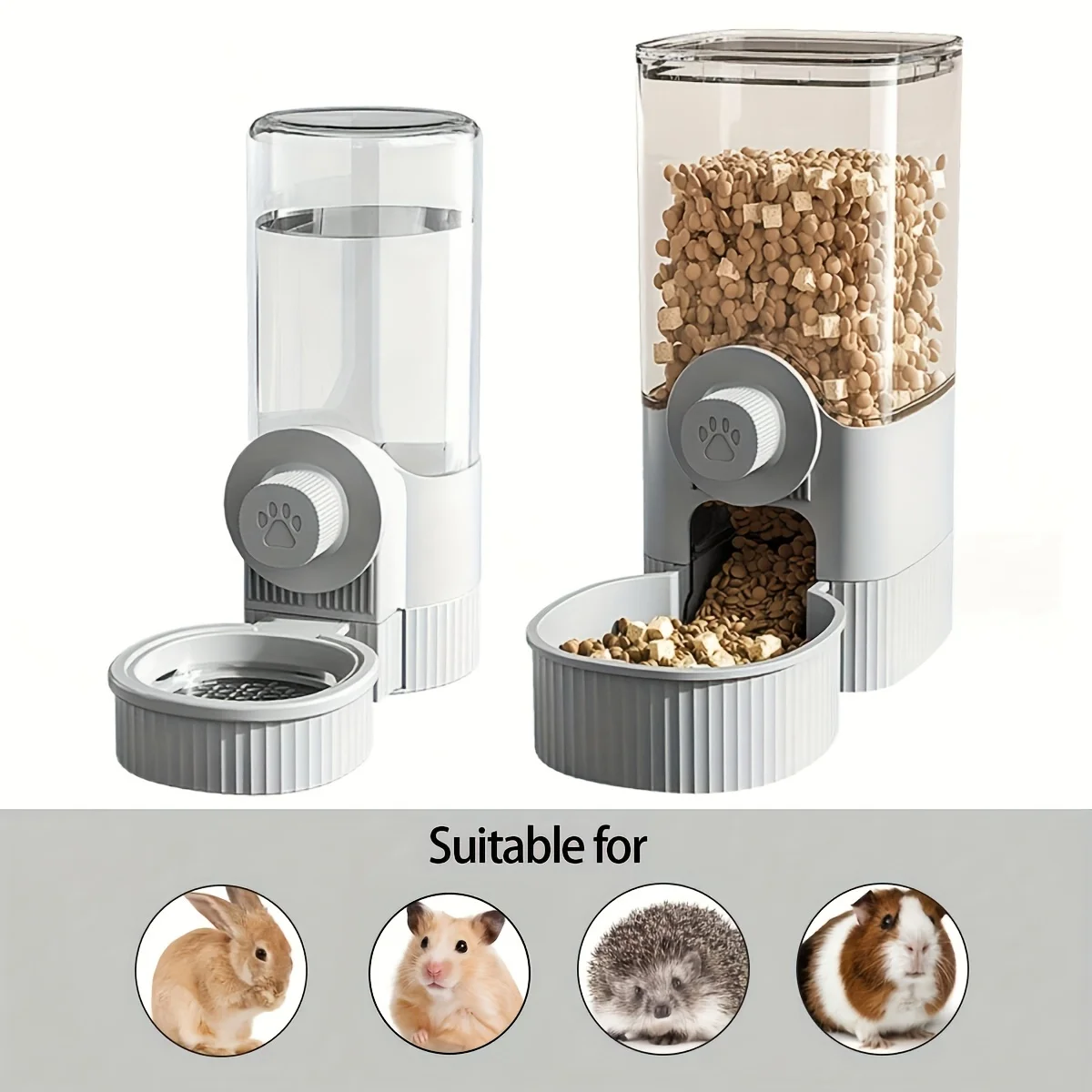 1pc hängende automatische Tiernahrung Feeder/Wassersp ender für Hund Katze kleines Haustier Hamster, große Kapazität Schwerkraft Auto Feeder trinken Image