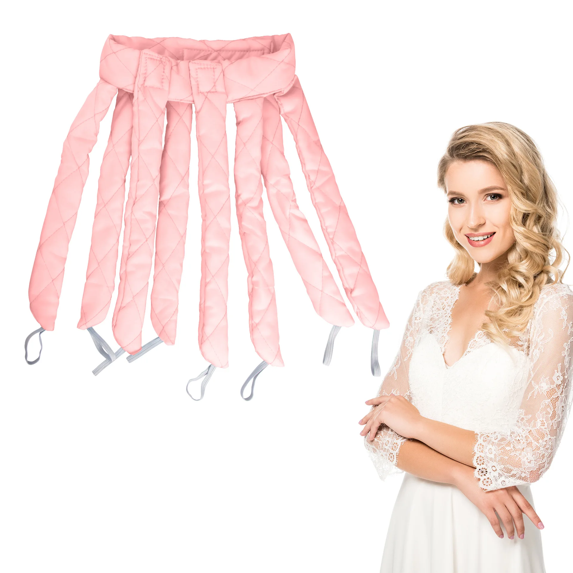 Heatless Curling Rod Stirnband Octocurl Lockenwickler Keine Hitze Weiche Schaum Rollen Lazy Hair Curler Wave Formers Schlafen Styling Werkzeug Image