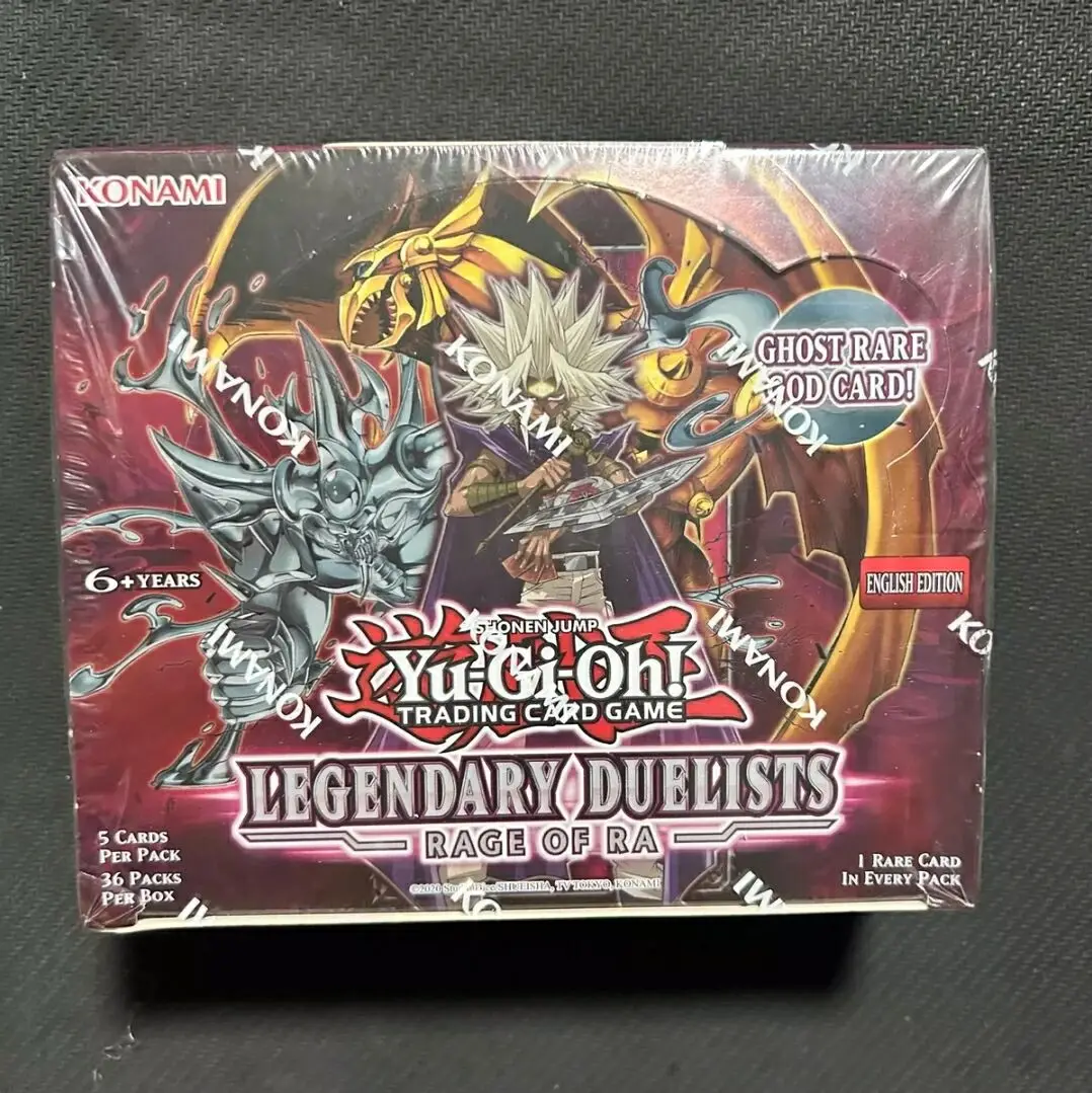 Yugioh KONAMI Duel Monsters LED7 Legendary Duelists Rage of Ra The Winged Dragon of Ra Marik Ishtar Booster Box TCG Image