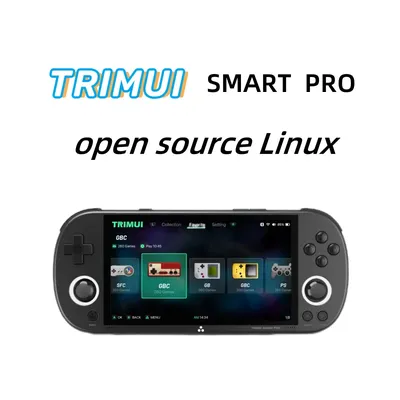 Trimui Smart Pro Handheld-Spiele konsole 4.96 ''ips Bildschirm Linux-System Joystick RGB Beleuchtung Image