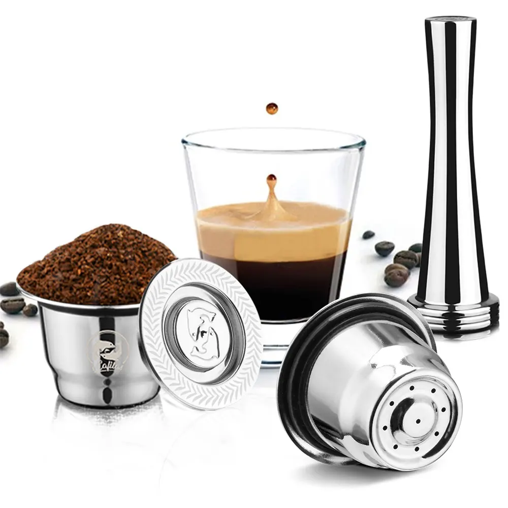Icafilas wieder verwendbare Kaffee kapsel hülsen Crema Espresso Nespresso Kaffeefilter passen Mini C30 Kaffee maschine Edelstahl Tasse