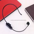 Microfono wireless Trasmettitore FM portatile ad alta sensibilità montato sulla testa Cuffie Megafono Radio Microfono per guida turistica