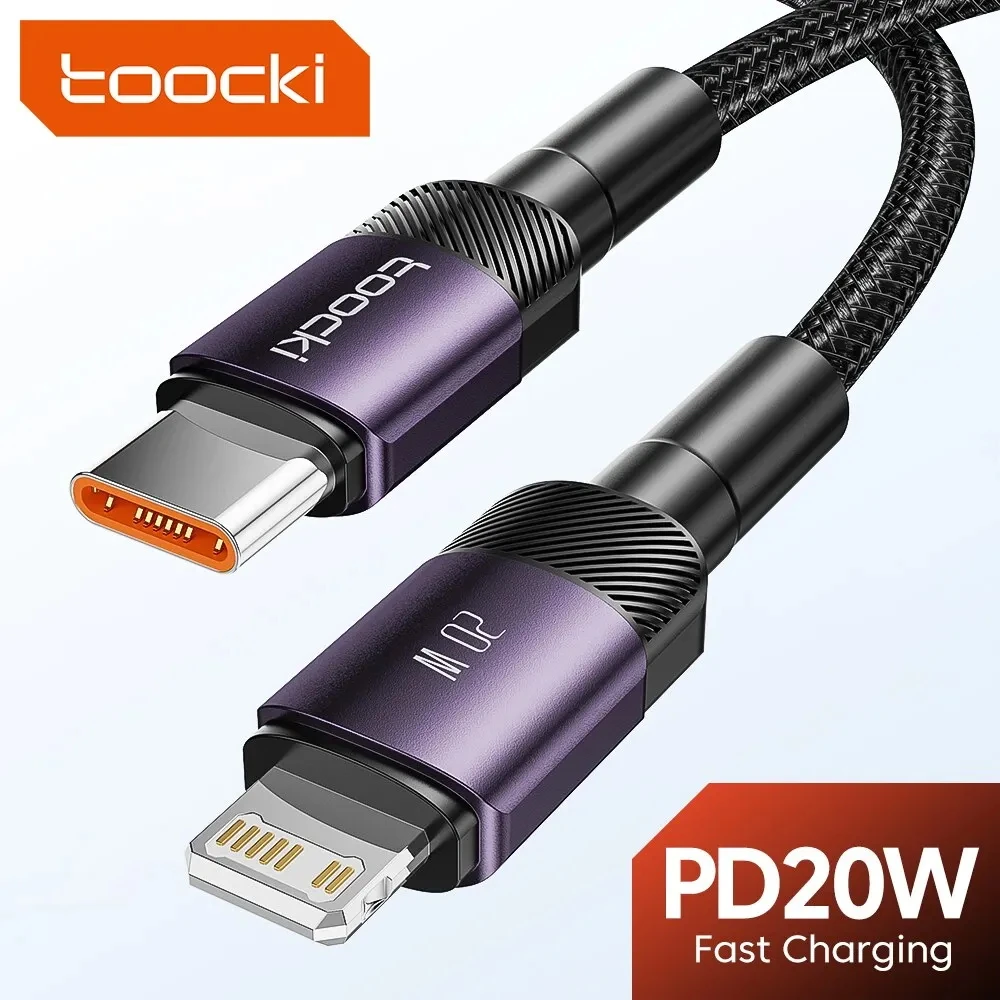 Toocki PD 20 W USB-C-auf-Lightning-Kabel für iPhone 14 13 12 11 Pro XS 8 Typ C auf Lightning-Kabel Datenkabel Schnellladekabel Image