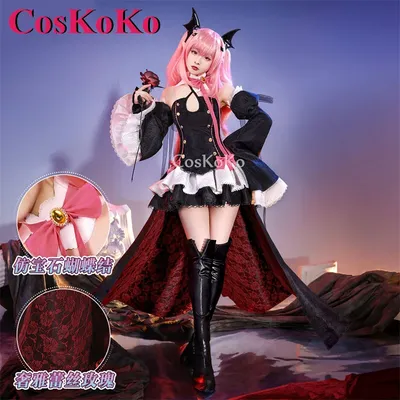Coskoko krul tepes cosplay anime seraph des end kostüms wunderschöne elegante süße kleid halloween Image