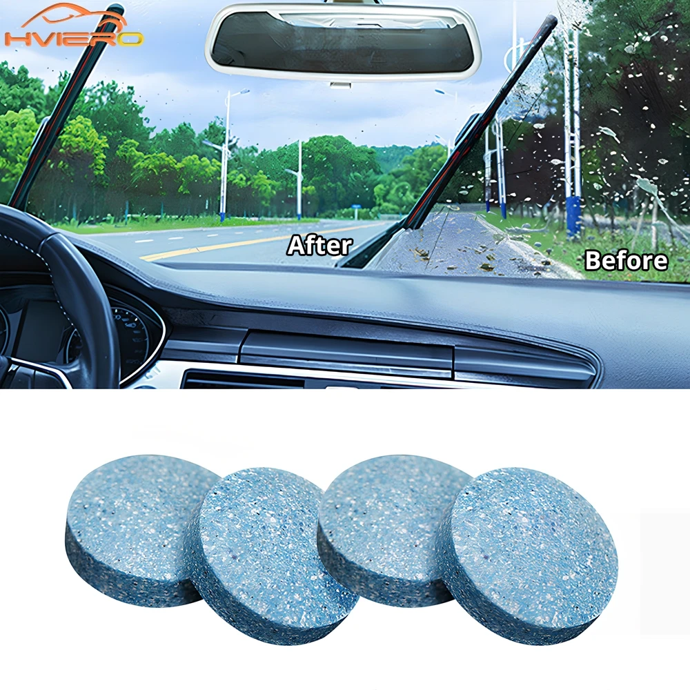 20/40/60pcs fester Reiniger Auto Windschutz scheiben wischer Brause tablette starke Dekontamination Autoglas Toiletten reinigungs zubehör Image