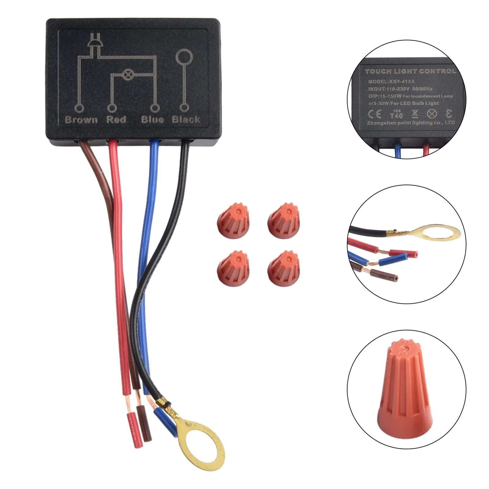 220V Touch Licht Touch Schalter Tisch Lampe Dimmer Control Modul Sensor 3-weg Touch Dimmen Für LED Licht schalter Zubehör